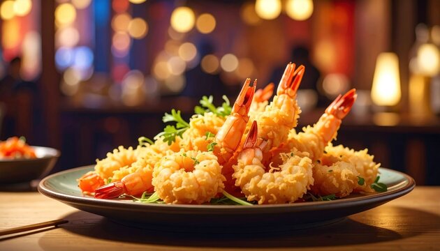 Fried shrimp dish