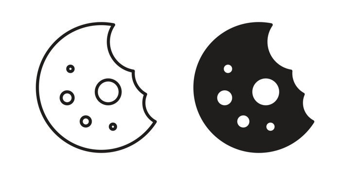 Cookie icon for graphic and web projects