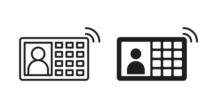 Interphone icon for graphic and web projects