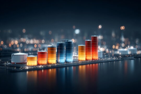 The majesty of industrial grandeur: exploring lng terminals. Profit margin. Exploring the vividness of lng storage tanks in a modern setting. Market analysis. Growth strategy.