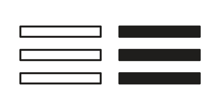 Menu icon for graphic and web projects