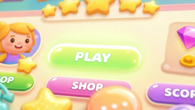 A playful set of glossy 3D mouse cursors in pastel colors with white dotted textures, cute navigation icons for games and UI, cheerful polished atmosphere, ultra-realistic, no logos.