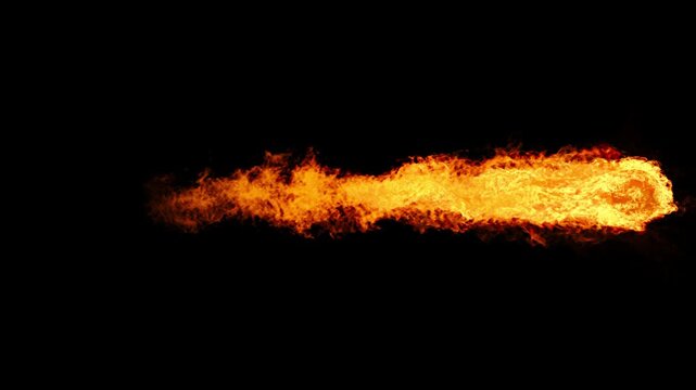 VFX Fireball Small Size 5 Seconds Loop 30fps Angle2