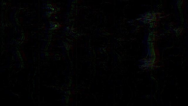 Simple static color noise glitch error video damage bad interference and no signal animation