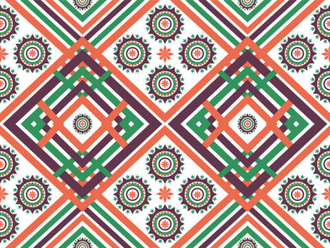 Geometric Ethnic pattern,
Native American tribal fabric, tile, carpet, vector,
illustration design, on background, Pattern fabric pixel, design for background, clothing, decorative, drapery, cloth 