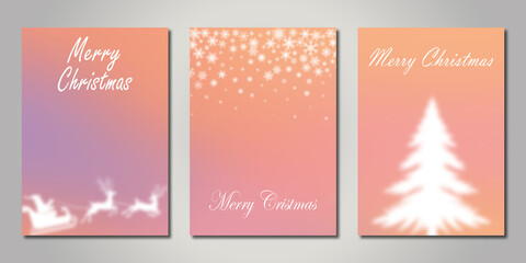 Christmas and Happy Holidays invitation card design vector. Minimal Happy New Year, Christmas bauble, reindeer on green red beige and blue background. Design for Season's Greeting, Christmas, cover. © Philip