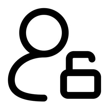 unblock icon for illustration