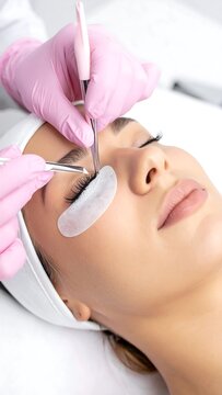 Eyelash Extension Treatment.