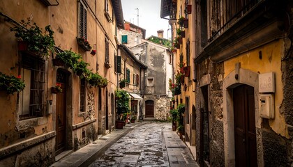 Obraz premium Italian Alley Street.