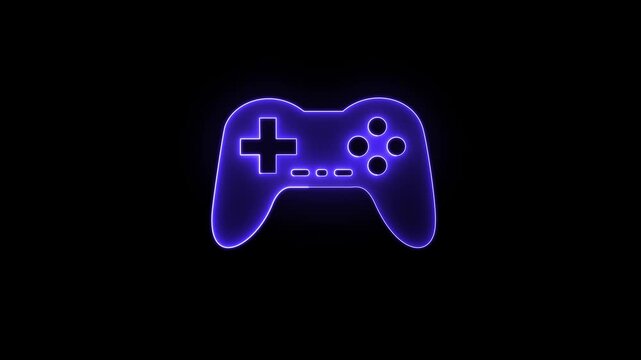 Video game controller icon concept. Gaming controller device symbol for esports, online gaming and digital entertainment. Interactive game controller illustration for gaming industry and player