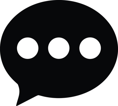 A black and white image of a speech bubble