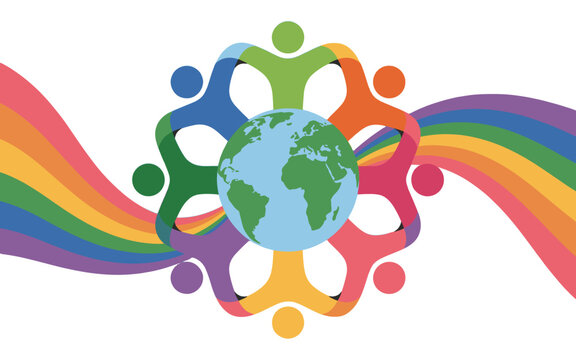 Global unity and inclusion illustration.