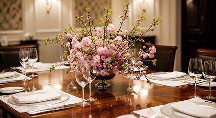 Fototapeta premium wedding table setting