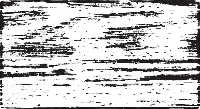 Black grunge distressed texture pattern features rough scratch marks on a transparent background for creative graphic design projects