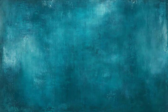Textured teal blue surface with artistic brush strokes and shades