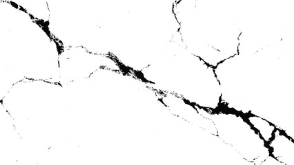 Naklejka premium Cracked white surface with black lines and broken pattern