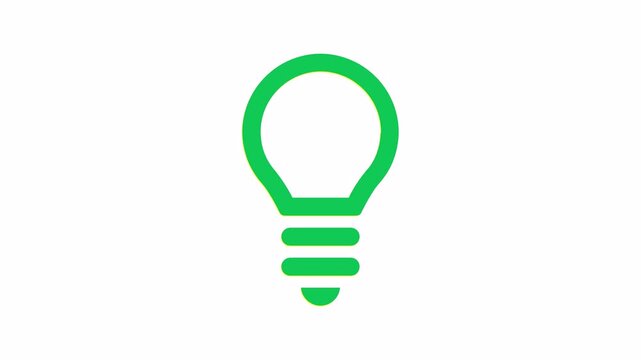 Light Bulb Changing Colors Red-Yellow-Green