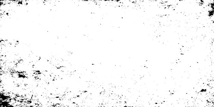 Grunge white background with scattered black speckles, dust and scratch texture, minimal abstract noise, high contrast, vintage film grain style vector.
