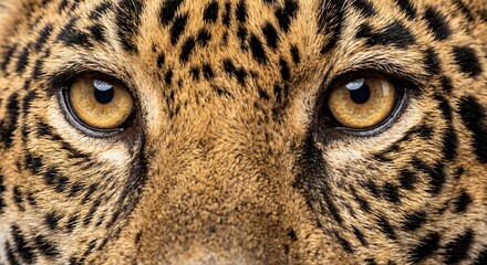 jaguar face, front view, with an alert gaze