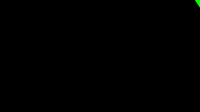 Hand drawn black fill Om yoga symbol with paint dripping effect over a chroma key green background for easy video compositing and spiritual projects