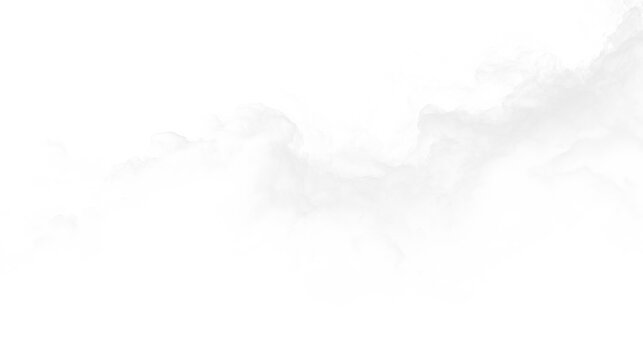 Smoke wisps in soft patterns on a transparent background during a bright day, seen in various shapes and forms swirling gently