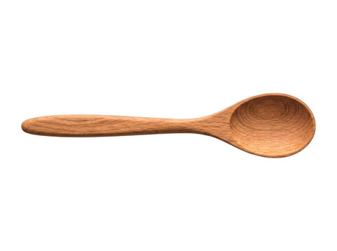 Wooden spoon isolated on transparent background kitchen utensil and culinary tool