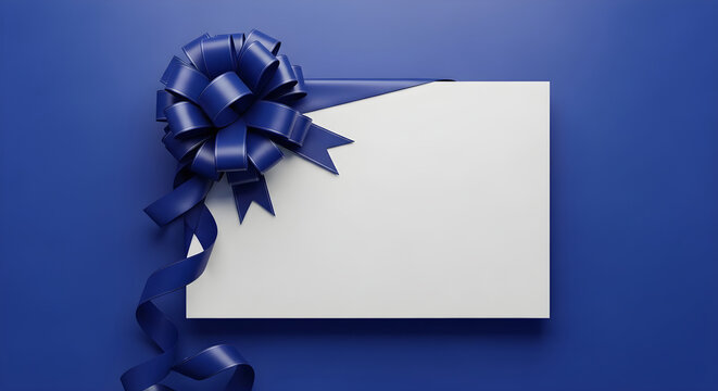Father's day gift elegant navy blue present with ribbon perfect for dad