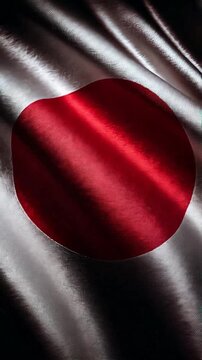 japanese flag japan waving in the wind