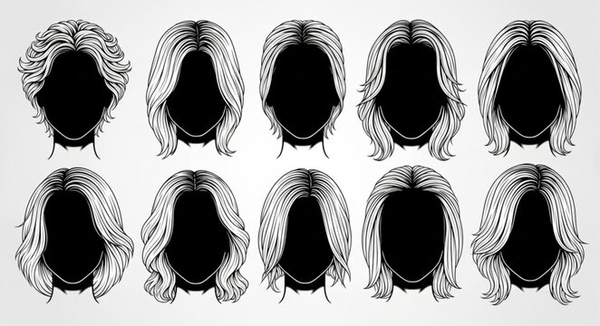 Ten black fingerprint impressions arranged in rows.