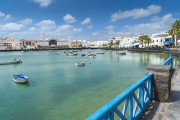 Fototapeta premium The marina in Arrecife on the island of Lanzarote 