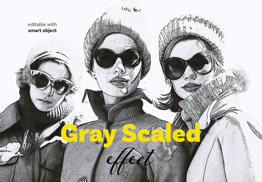 Gray Scaled Photo Effect