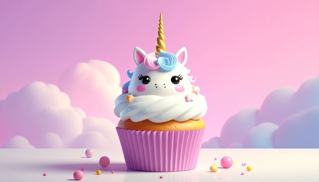 Unicorn cupcake