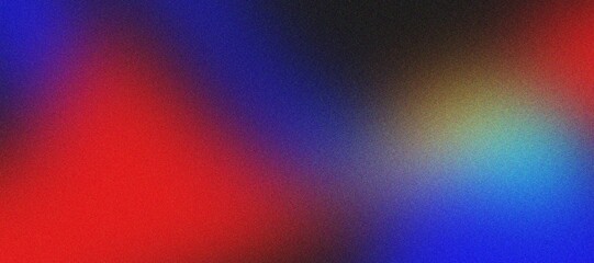 Obraz premium Abstract background red blue yellow light grainy texture.