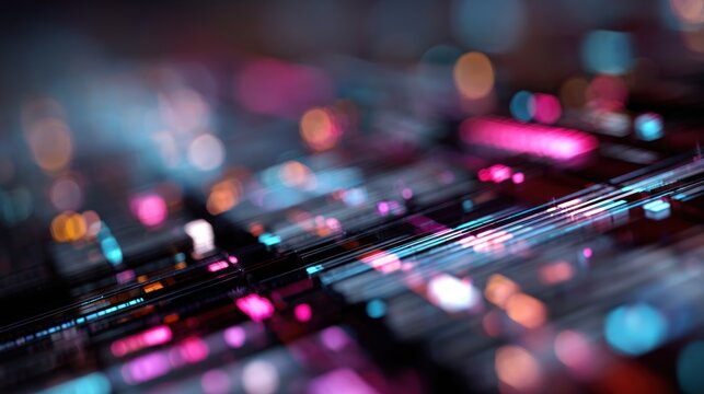 Abstract digital circuitry illustration
