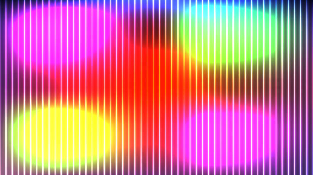 Retro scanline background with colorful neon glow, vintage CRT monitor texture with vibrant light spots, digital glitch aesthetic for synthwave design
