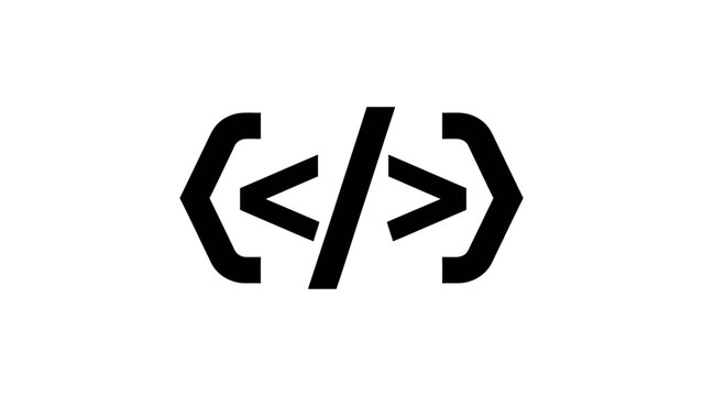 Programming Code Icon Developer Symbol Vector