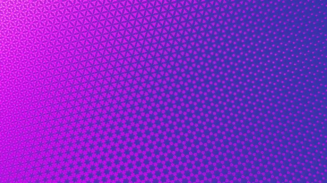 Complex purple pink geometric animation with mandala and floral symmetry. Neon inspired luxury background with rhythmic glowing motion seamless loop
