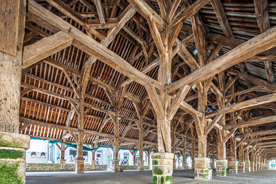 Questembert 17th Century Market Hall Timber Frame, Brittany, France