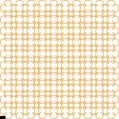 Fototapeta premium orange floral pattern on white background