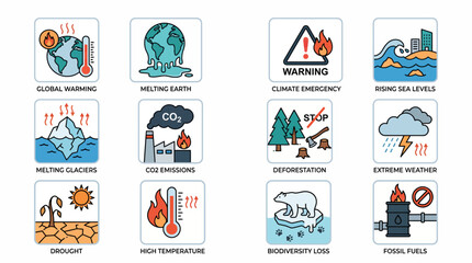 Fototapeta premium Climate change and its devastating effects on the planet and its inhabitants