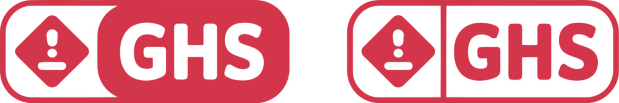 GHS Hazard Symbol Icons for Chemical Safety Labels and Workplace Compliance, Red Warning Sign Vector Set