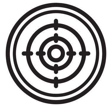 bullseye target symbol for accuracy and precision in one sentence