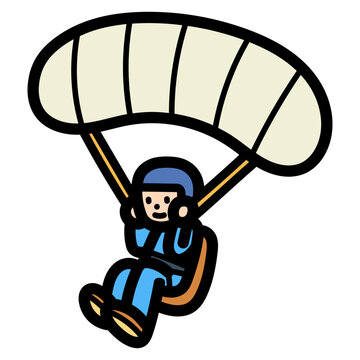 paragliding illustration