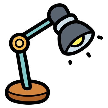 desk lamp illustration