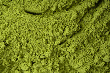 Obraz premium Matcha tea, matcha powder as a background.