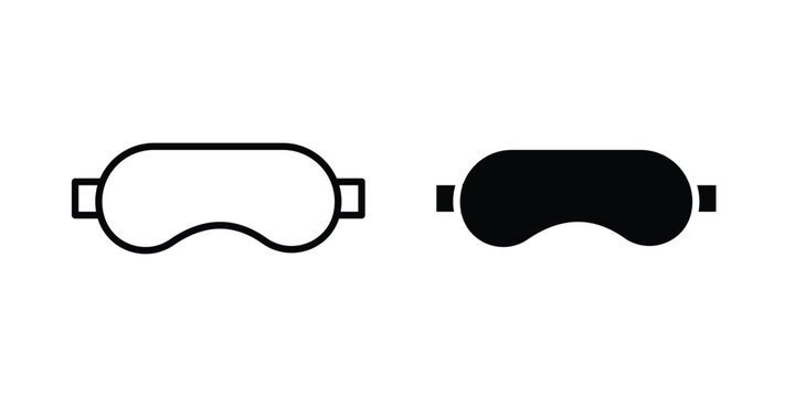 Eye mask icon UI vector. Vector icon set.