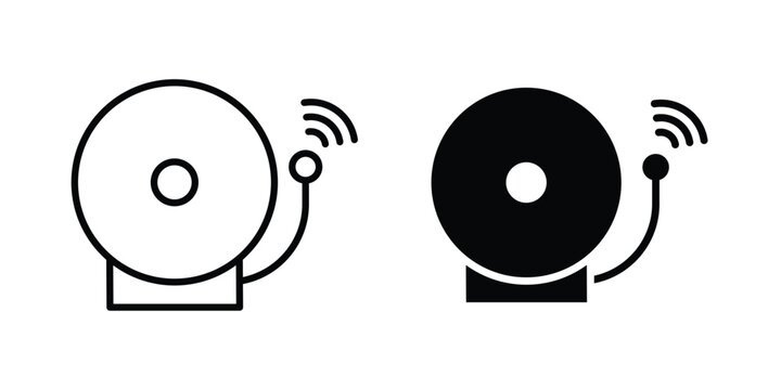 Fire alarm icon UI vector. Vector icon set.