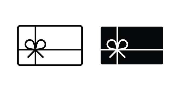 Gift voucher icon UI vector. Vector icon set.