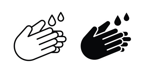 Obraz premium Handwashing icon UI vector. Vector icon set.