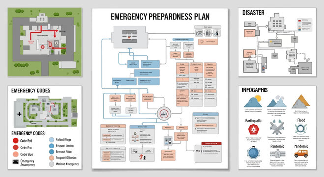 Emergency Preparedness Plan Flowchart and Codes for Hospital Safety